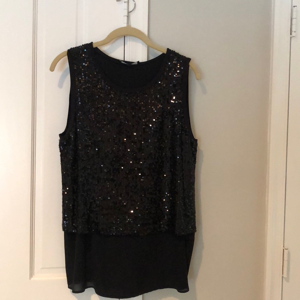 Elegant, Sequined , sleeveless top